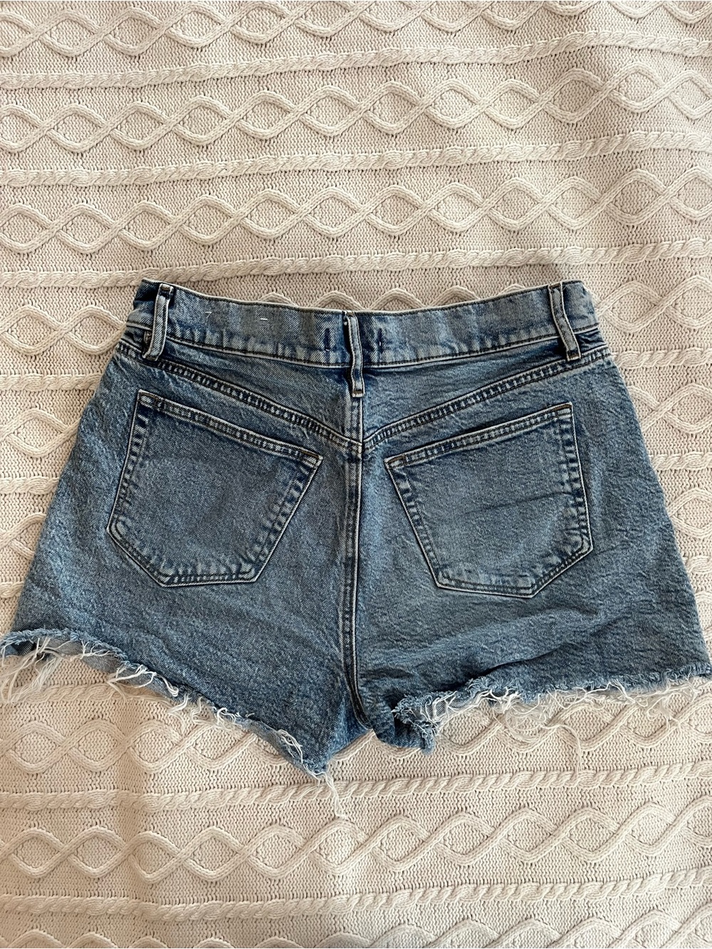 Loft Light Blue Cotton Women’s Denim Jean Shorts Size 4 or 27 Waist - Picture 8 of 15